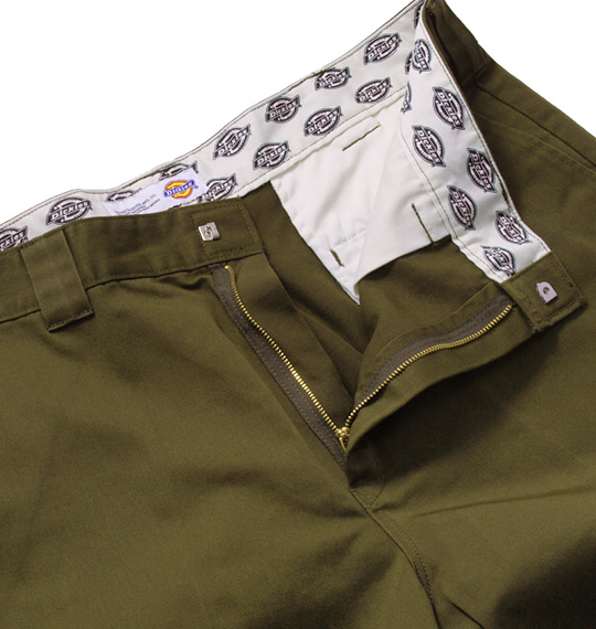 DICKIES ツイルワークパンツ モスグリーン