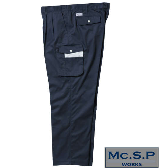 Mc.S.P 作業用ツータックカーゴパンツ ネイビー