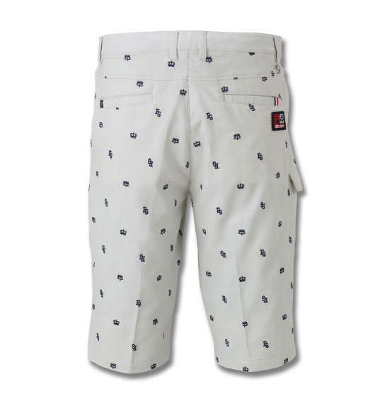 FILA GOLF コードレーン飛び柄刺繍ハーフパンツ ライトグレー