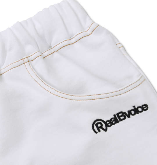 RealBvoice スウェットハーフパンツ ホワイト