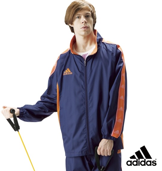 adidas ウインドジャケット ネイビー