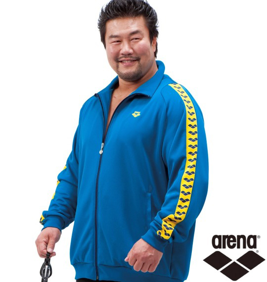 arena チームラインジャージジャケット ナイトブルー