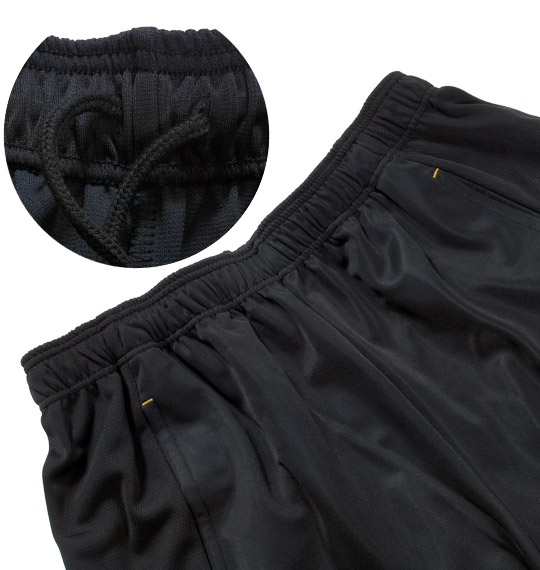 adidas ウォームアップパンツ ブラック×ゴールド