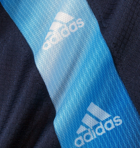 adidas ウォームアップジャケット ネイビー×ブルー