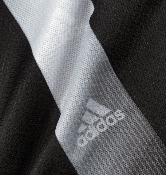 adidas ウォームアップパンツ ブラック×シルバー