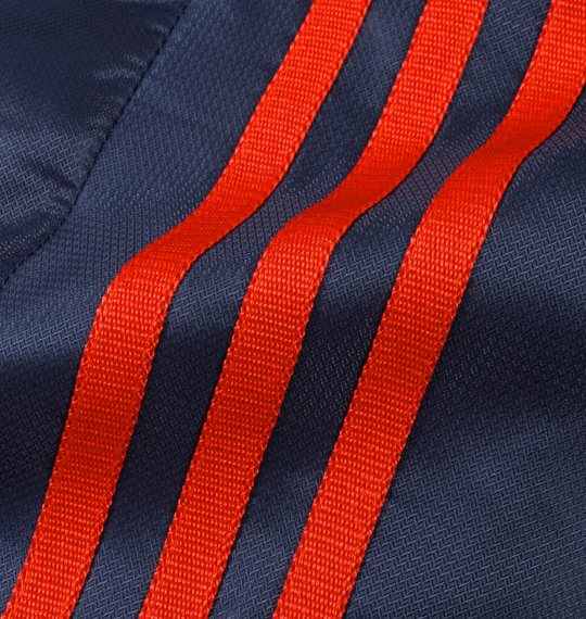 adidas ウインドジャケット ネイビー×レッド