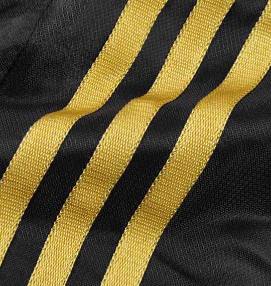 adidas ウインドジャケット ブラック×ゴールド