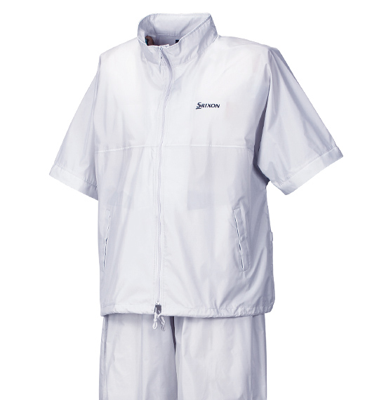 SRIXON フード付レインスーツ シルバー