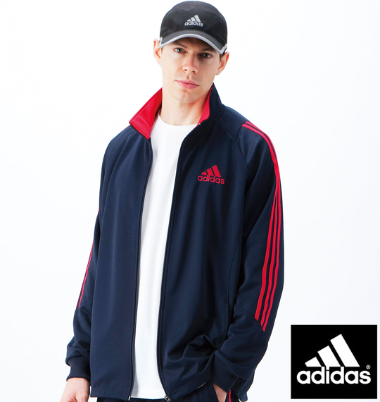 adidas ウォームアップジャケット ネイビー