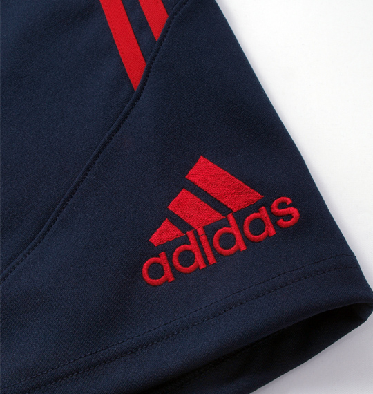 adidas ウォームアップハーフパンツ ネイビー