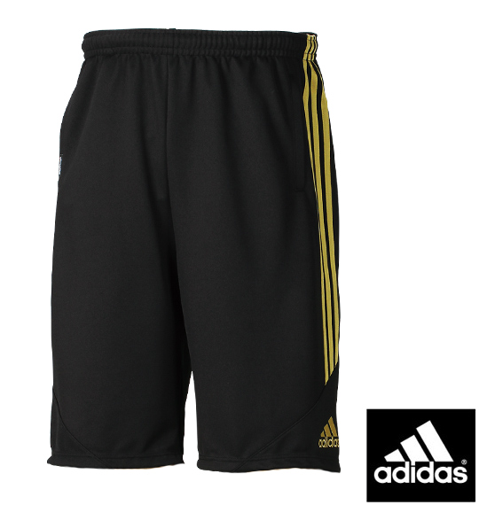 adidas ウォームアップハーフパンツ ブラック