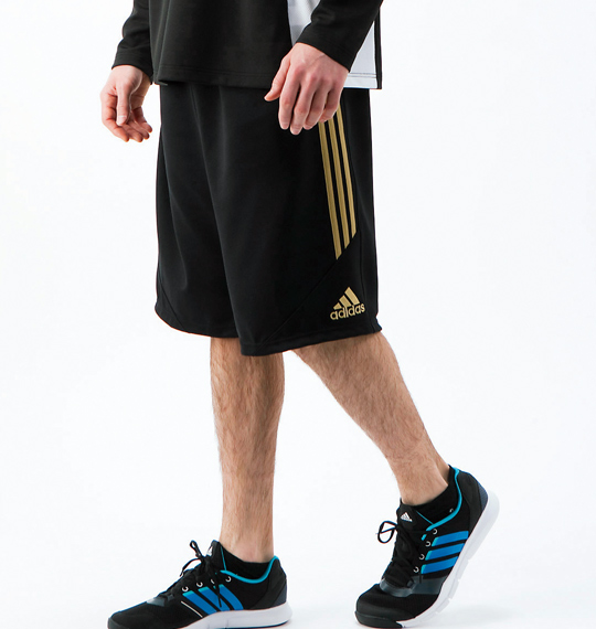adidas ウォームアップハーフパンツ ブラック