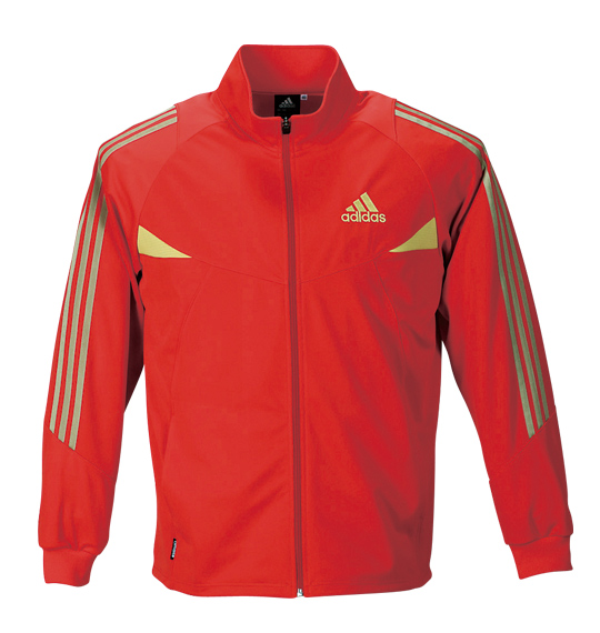 adidas ウォームアップジャケット レッド