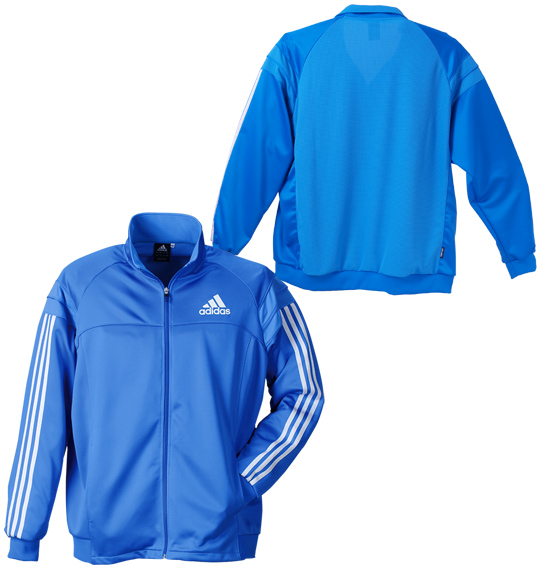 adidas ウォームアップジャケット ブルー