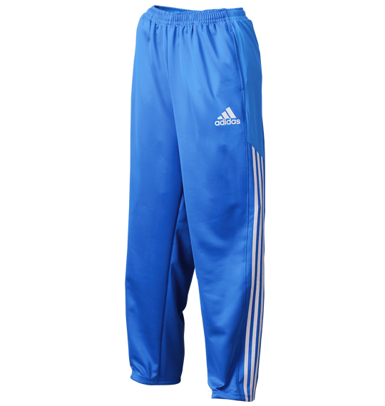 adidas ウォームアップパンツ ブルー