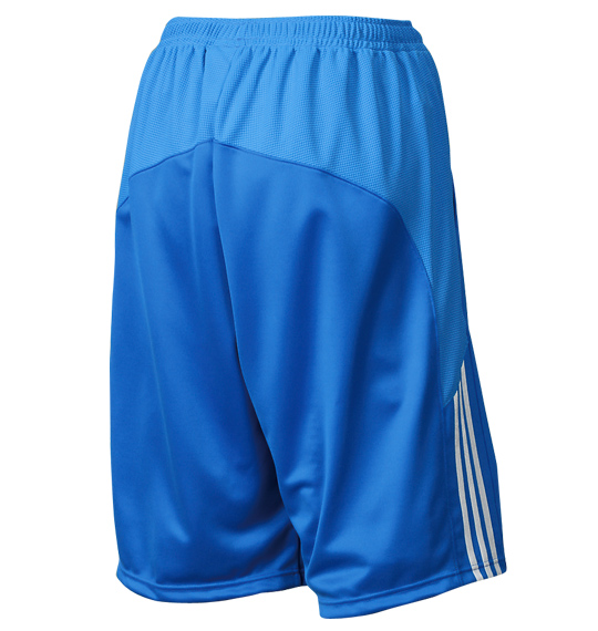 adidas ウォームアップハーフパンツ ブルー