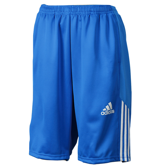 adidas ウォームアップハーフパンツ ブルー