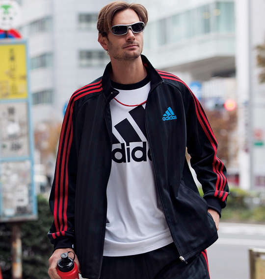 adidas ウォームアップジャケット ブラック