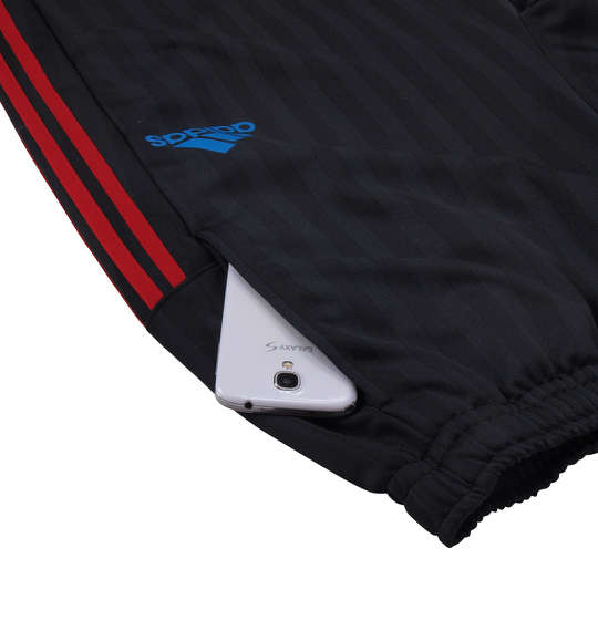 adidas ウォームアップハーフパンツ ブラック