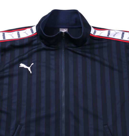 PUMA トレーニングジャケット ネイビー×ホワイト