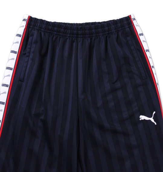 PUMA トレーニングパンツ ネイビー×ホワイト
