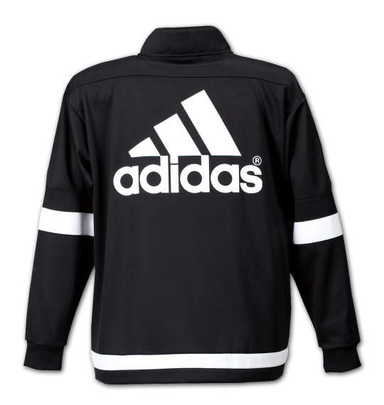 adidas ウォームアップジャケット ブラック×ホワイト