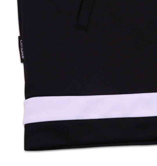 adidas ウォームアップジャケット ブラック×ホワイト