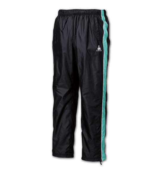 LE COQ SPORTIF ウインドロングパンツ ブラック×グリーン