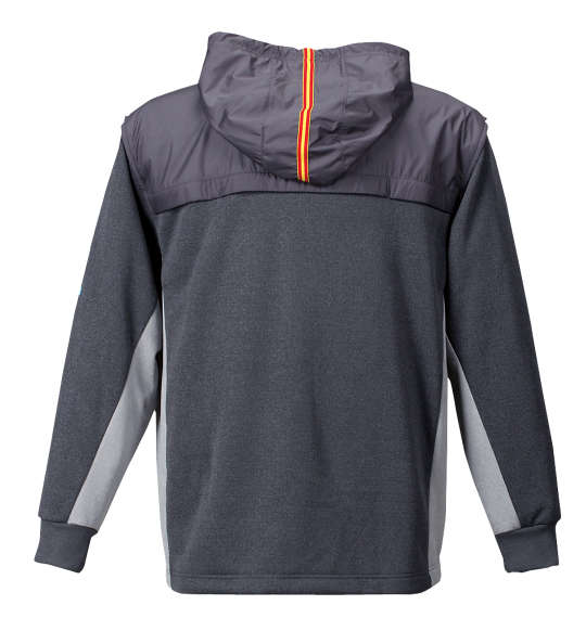 LE COQ SPORTIF フーデッドスウェットジャケット チャコール杢