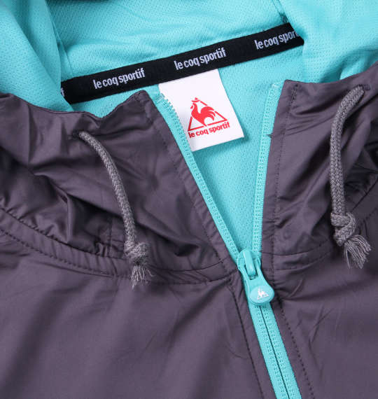LE COQ SPORTIF フーデッドスウェットジャケット チャコール杢