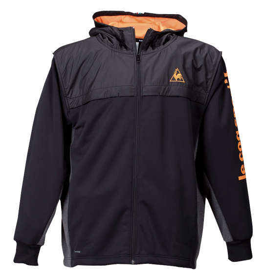 LE COQ SPORTIF フーデッドスウェットジャケット ブラック