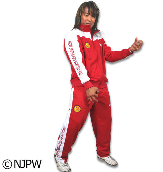 SOUL SPORTS×新日本プロレス 長袖ジャージセット レッド