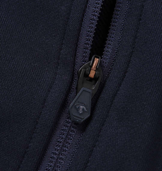 DESCENTE ライトスムースドライスウェットフーデッドジャケット ネイビー