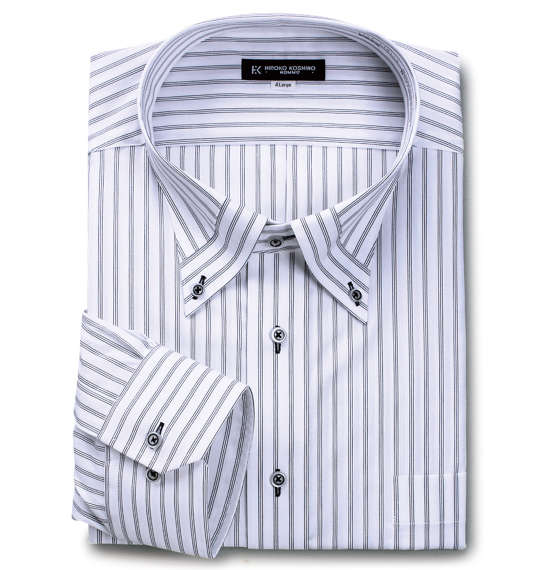 HIROKO KOSHINO HOMME マイターB.D長袖シャツ ホワイト