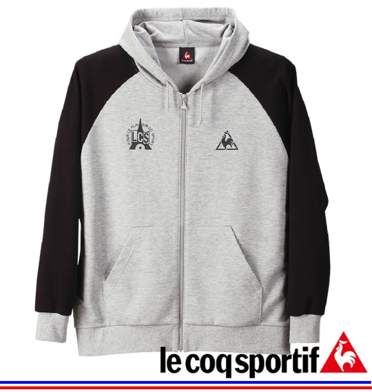 LE COQ SPORTIF パーカートレーナー モクグレー×ブラック