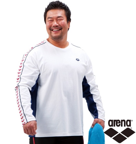 arena チームラインTシャツ ホワイト
