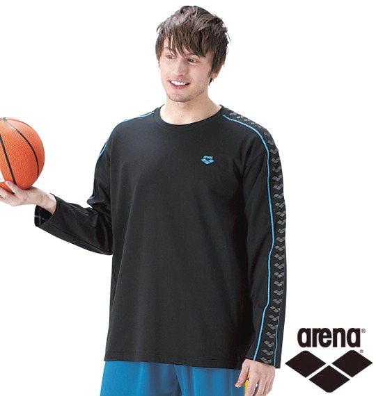 arena チームラインTシャツ ブラック