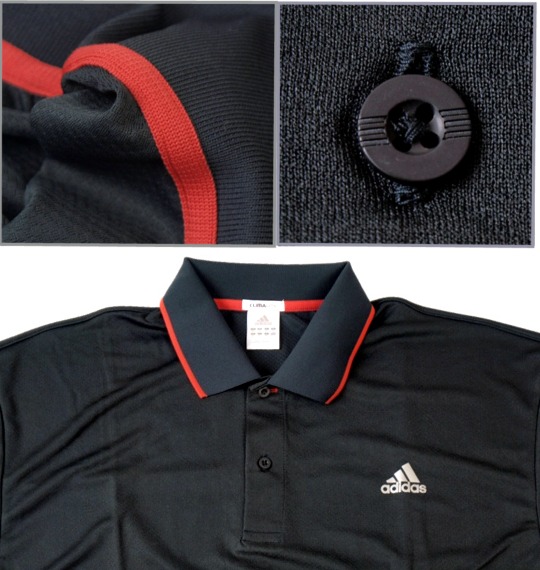 adidas ポロシャツ(半袖) ブラック