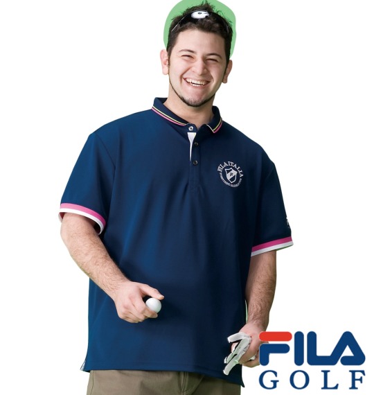 FILA GOLF ポロシャツ半袖 ネイビー