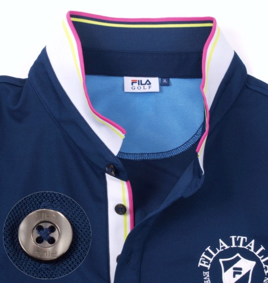 FILA GOLF ポロシャツ半袖 ネイビー