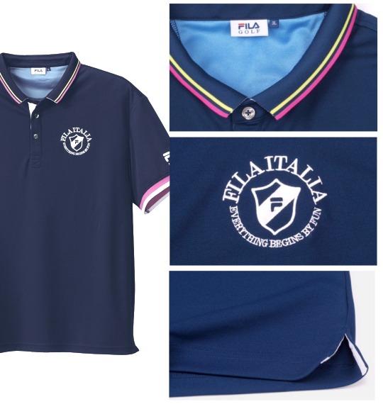 FILA GOLF ポロシャツ半袖 ネイビー