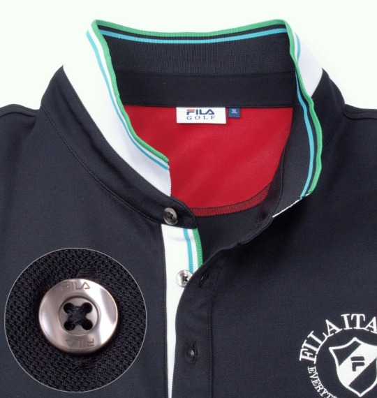 FILA GOLF ポロシャツ半袖 ブラック