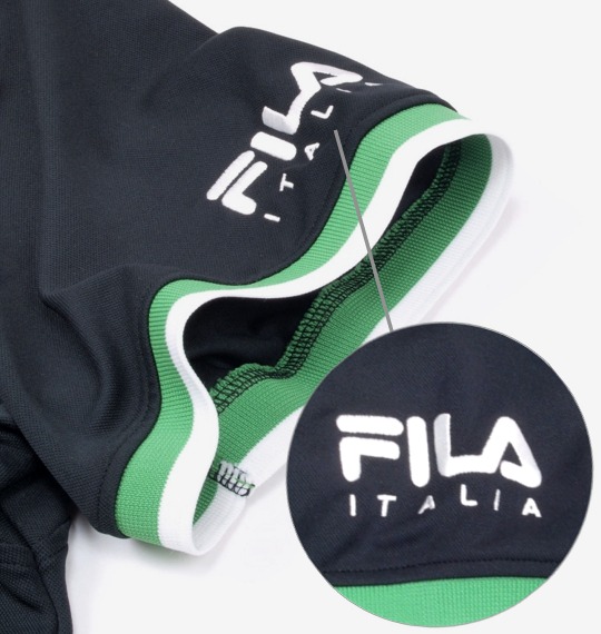FILA GOLF ポロシャツ半袖 ブラック