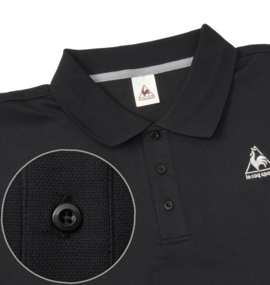LE COQ SPORTIF 半袖ポロシャツ ブラック
