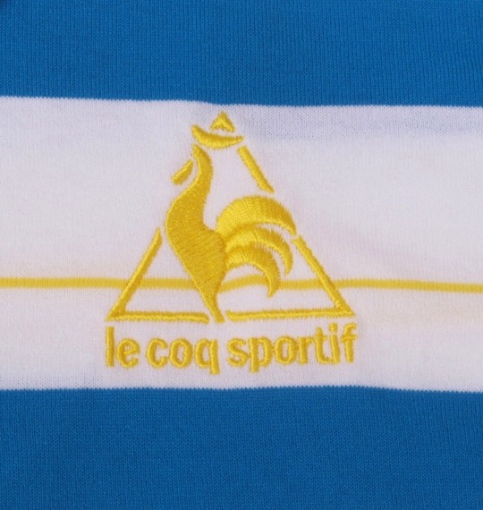 LE COQ SPORTIF ジップポロシャツ(半袖) ターコイズ