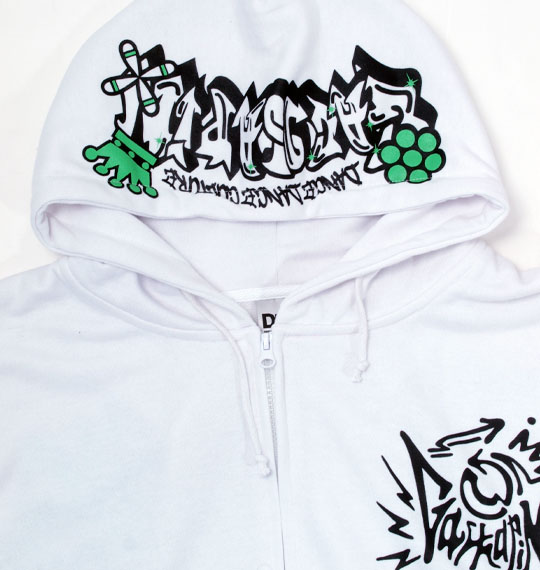 DANCE DANCE CULTURE フルジップパーカーセット ホワイト