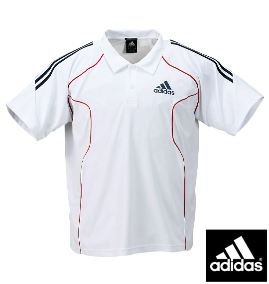 adidas ポロシャツ(半袖) ホワイト
