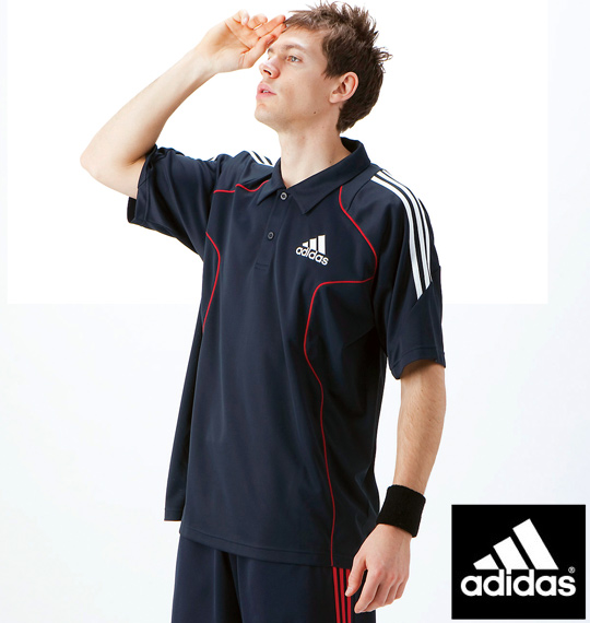 adidas ポロシャツ(半袖) ダークネイビー