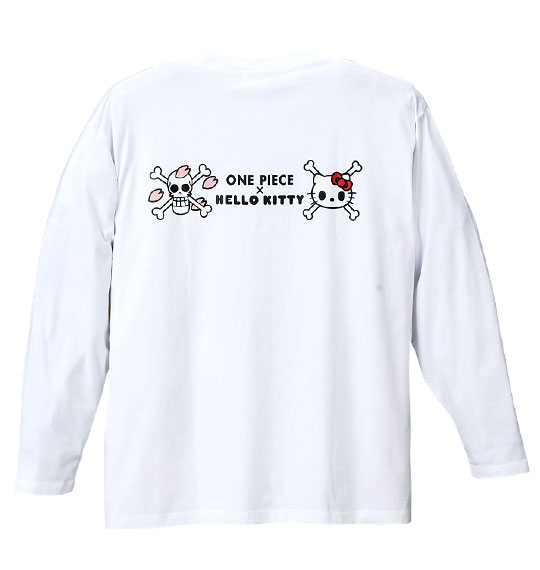 ONEPIECE×HELLO KITTY Tシャツ(長袖) ホワイト