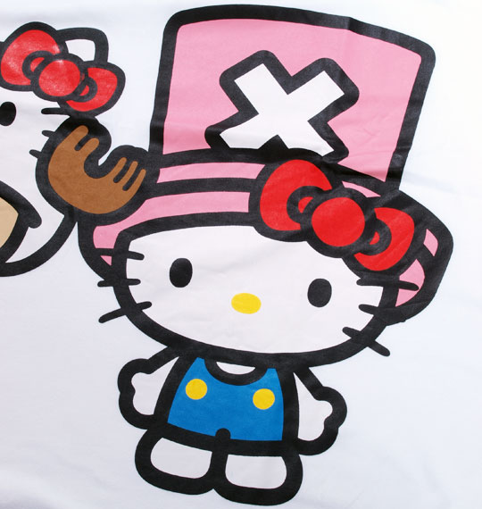 ONEPIECE×HELLO KITTY Tシャツ(長袖) ホワイト